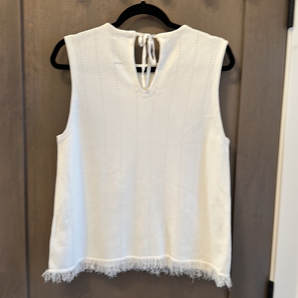 Rachel Roy Collection Ivory Knit Keyhole Back Size XL NWOT - Picture 6 of 11